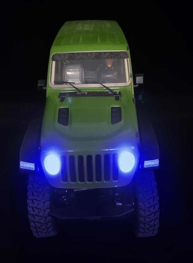مصابيح أمامية هالو LED من مورلوردي RC Angel & Demon Eyes 2 لسيارة AXIAL SCX6 AXI05000 JLU 1/6 RC Crawler Car Upgrade Part (Blue) - Image 5